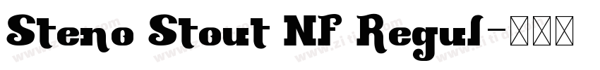 Steno Stout NF Regul字体转换